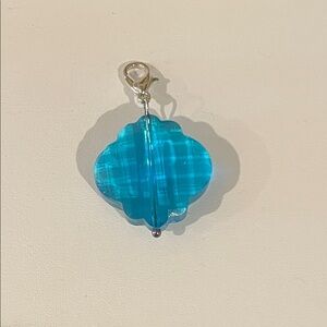 Origami Owl Blue Acrylic Pendant Charm